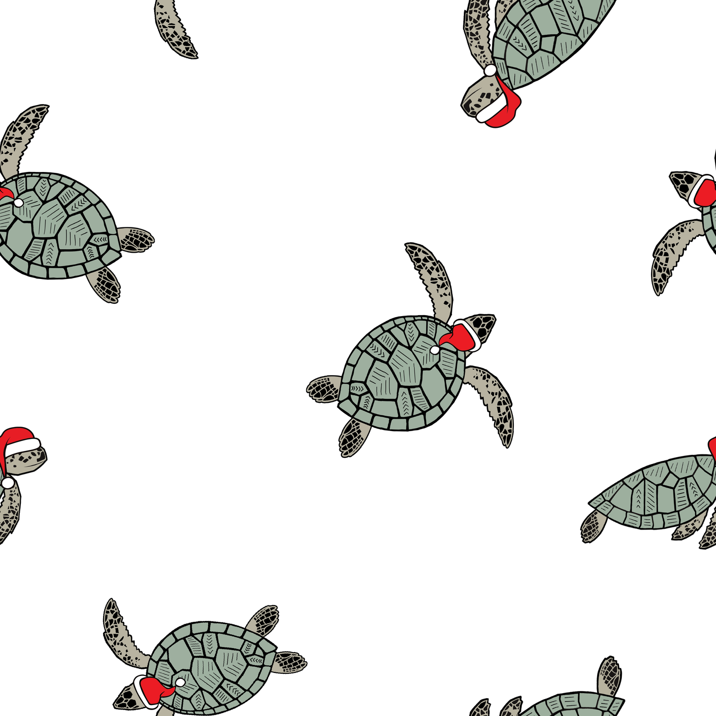 Holiday Santa Turtle Lounge Set