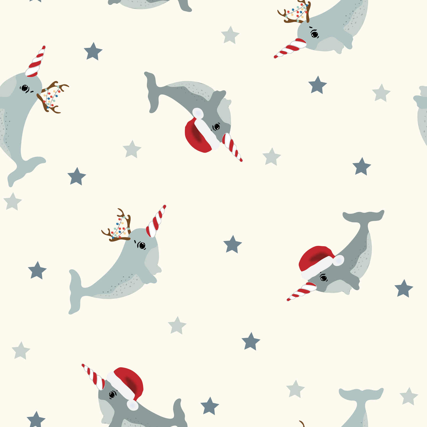 Holiday Narwhal Lounge Set