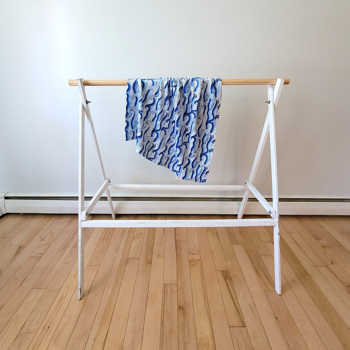 surf design on blanket